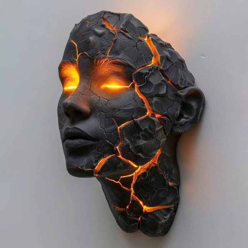 InfernoForm™ - Lava Face Wall Lamp - VidaVora