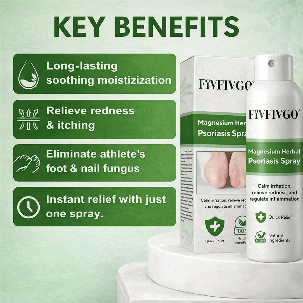 CalmiDerm™ 1+1 FREE - Magnesium Herbal Psoriasis Spray - VidaVora