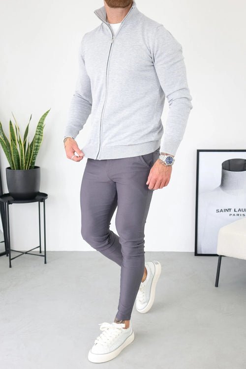 Santoni Full Zip Vest Gray - VidaVora