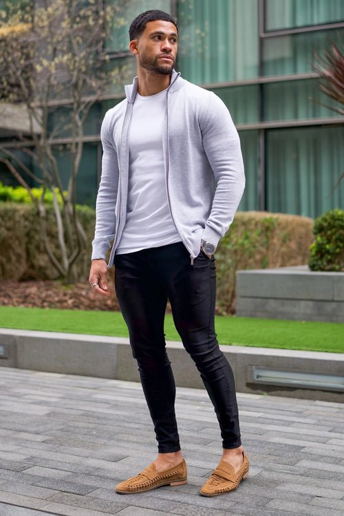 Santoni Full Zip Vest Gray - VidaVora