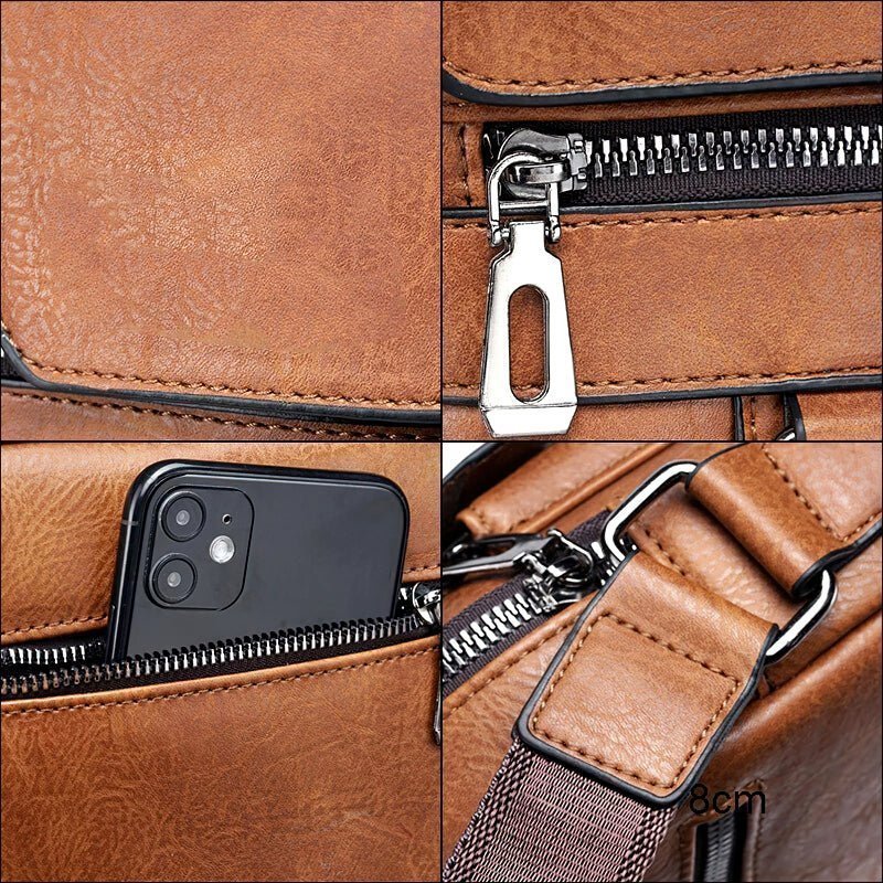 LuxeLeather™ Schoudertas - Modern & Stijlvol - Zinavić