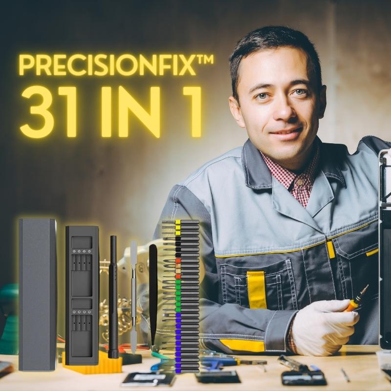 PrecisionFix™ - 31 in 1 schroevendraaierset voor probleemloze reparaties - Zinavić