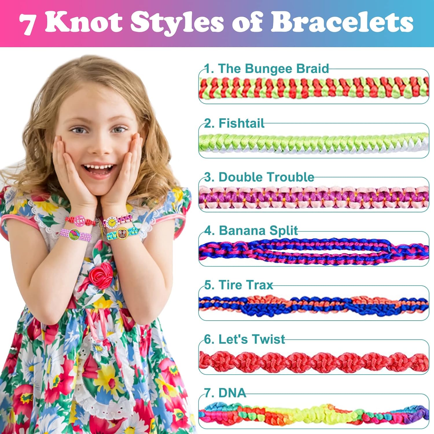 Rope Art® - DIY Braiding Set voor Kinderen - Zinavić