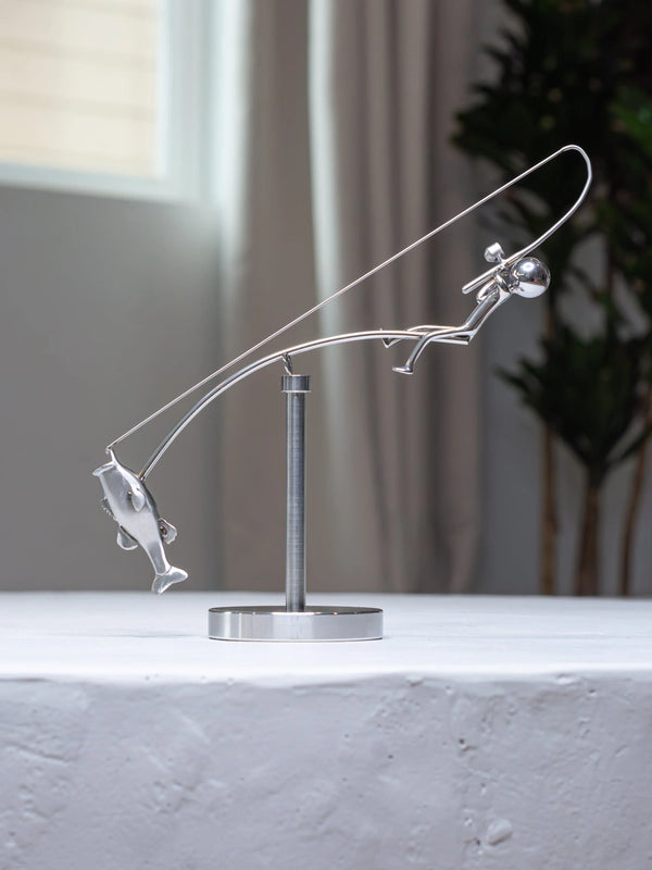 HookedBalance™ – Unique fisherman sculpture & stylish balance decor! - VidaVora