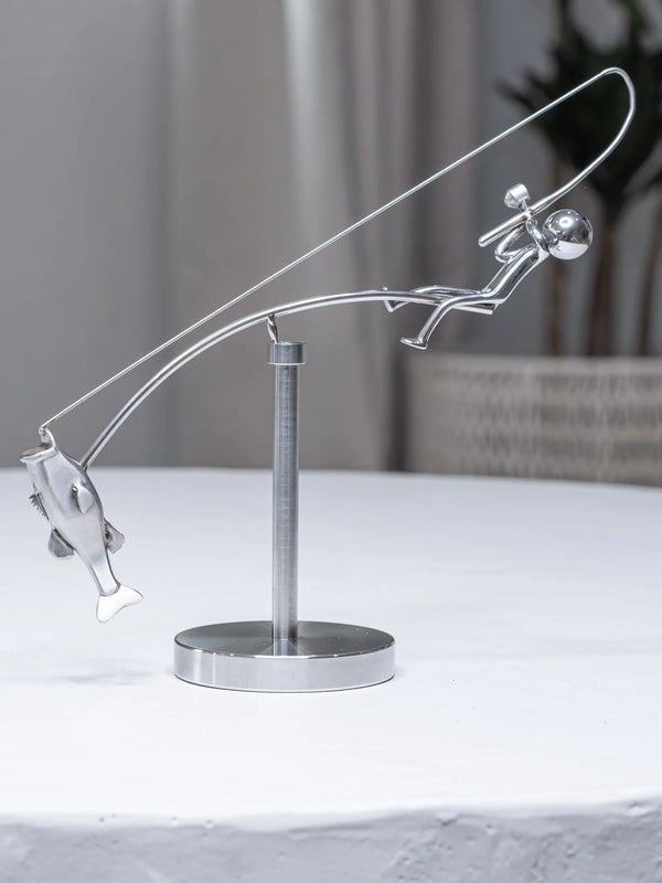 HookedBalance™ – Unique fisherman sculpture & stylish balance decor! - VidaVora