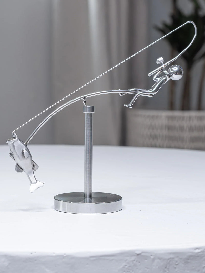 HookedBalance™ – Unique fisherman sculpture & stylish balance decor! - VidaVora
