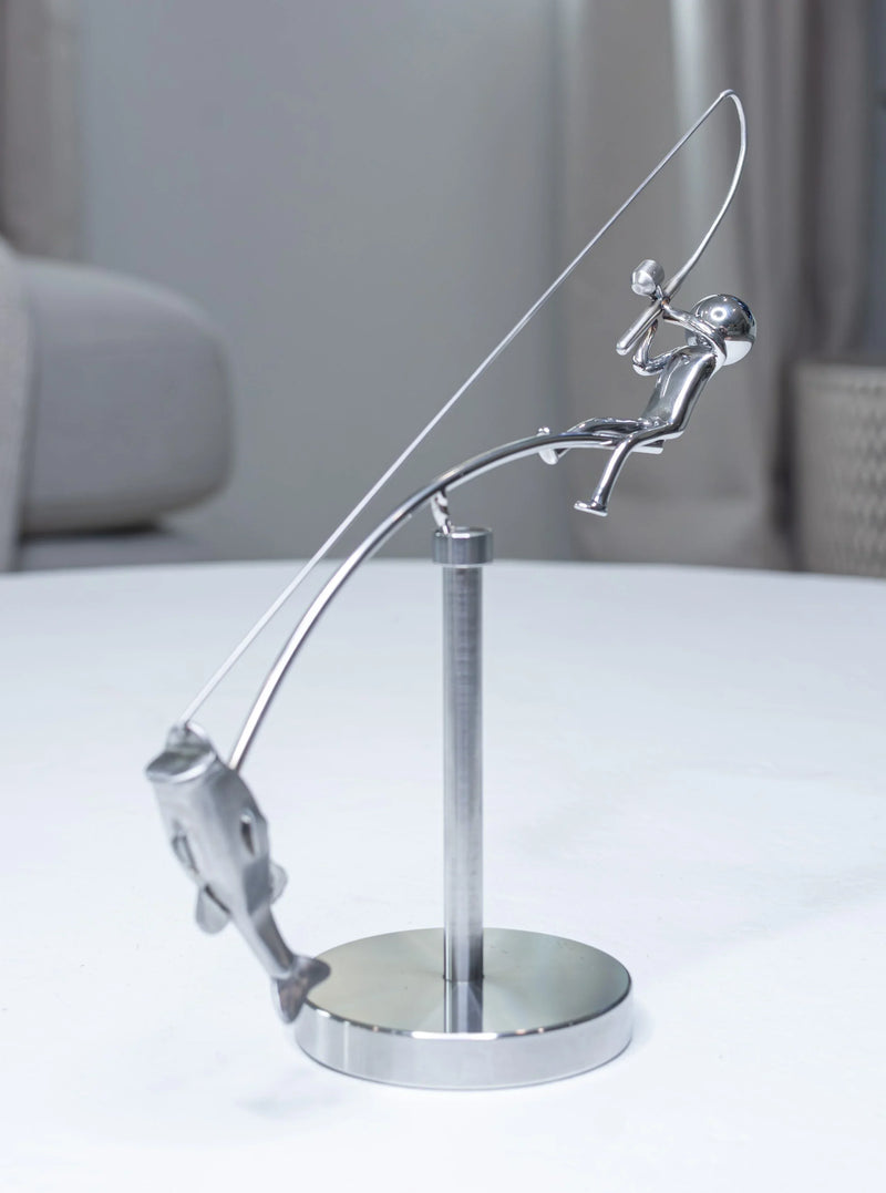 HookedBalance™ – Unique fisherman sculpture & stylish balance decor! - VidaVora