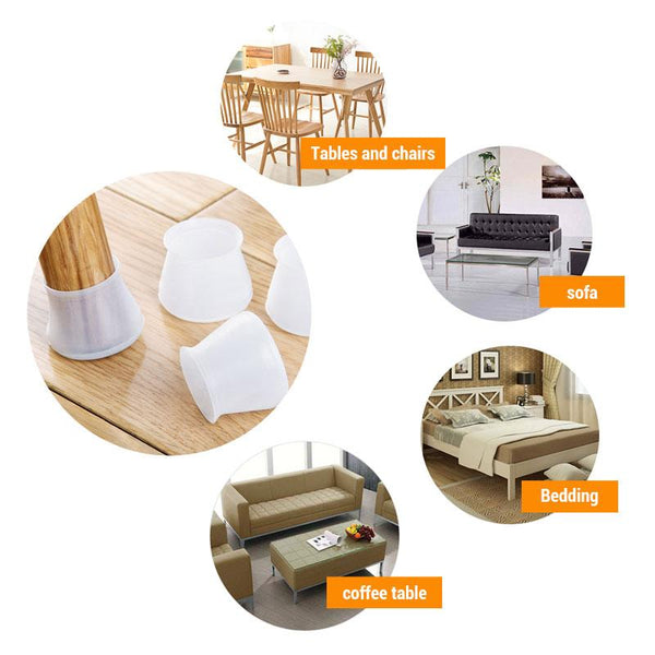 FloorProtect™ - Beschermhoezen voor stoel - en tafelpoten - Zinavić