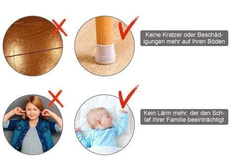 FloorProtect™ - Beschermhoezen voor stoel - en tafelpoten - Zinavić