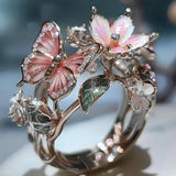 FlowerRing© - Fladderende Vlinder ring - Zinavić