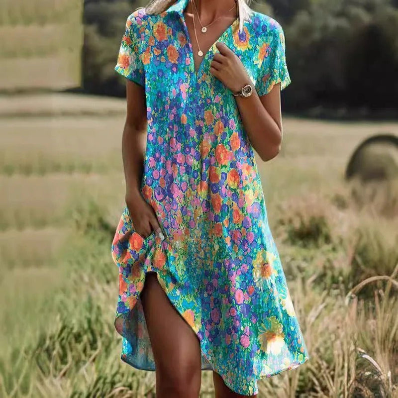 Kailyn© - Vrolijke Bohemian Jurk - Zinavić