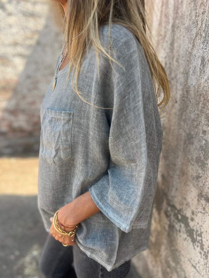 Naomi© - Luchtig, katoenen shirt voor de zomer - Zinavić