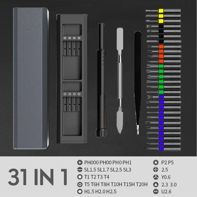 PrecisionFix™ - 31 in 1 schroevendraaierset voor probleemloze reparaties - Zinavić