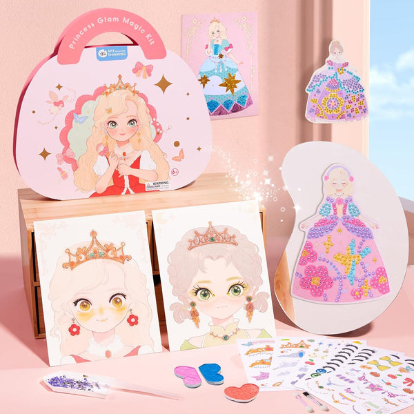 Princess Glam Kit© - 3 - in - 1 Verkleedkleding Make - up Kit - Zinavić