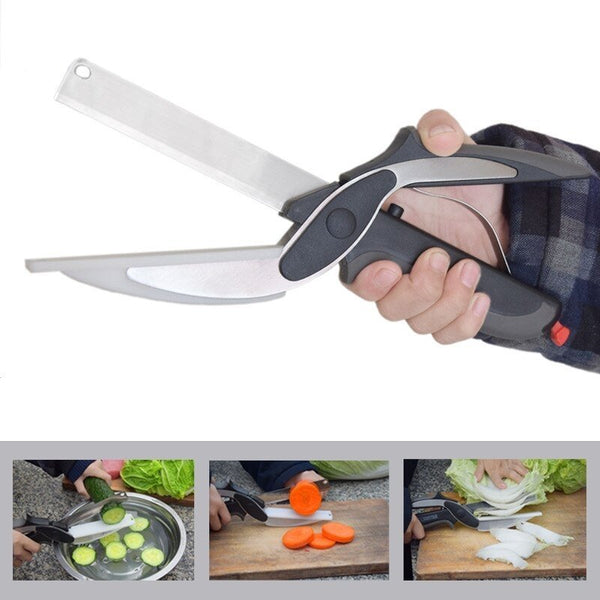 Smartcutter™ 2 in 1 Keukenmes - Snijdt voedsel binnen enkele seconden - Zinavić
