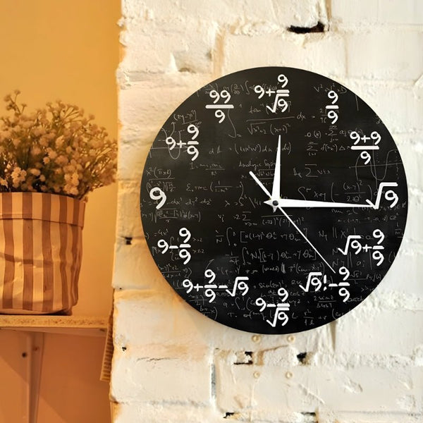 TimeFlair™ - Moderne wiskundige wandklok - Zinavić