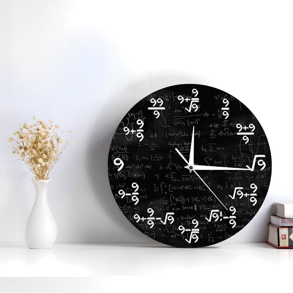 TimeFlair™ - Moderne wiskundige wandklok - Zinavić