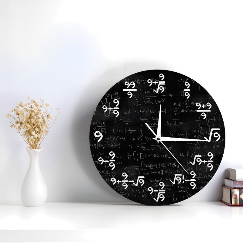 TimeFlair™ - Moderne wiskundige wandklok - Zinavić
