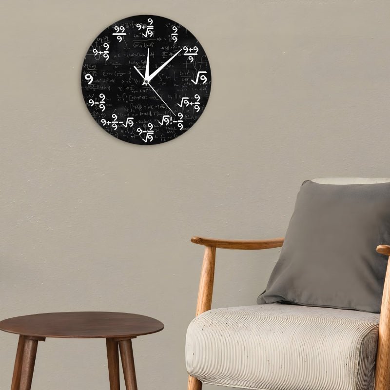 TimeFlair™ - Moderne wiskundige wandklok - Zinavić