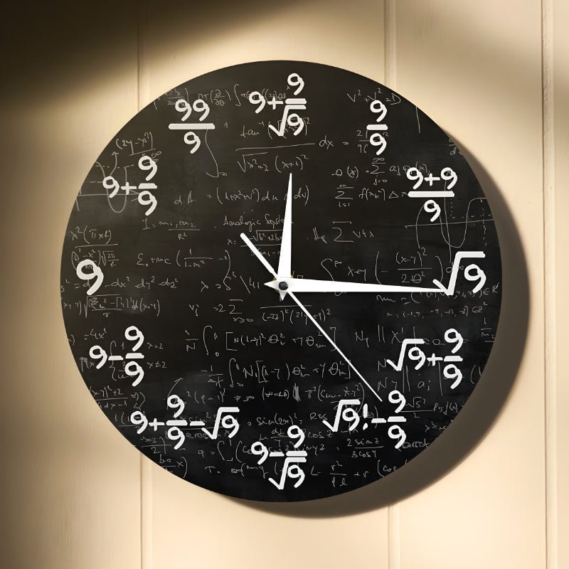 TimeFlair™ - Moderne wiskundige wandklok - Zinavić